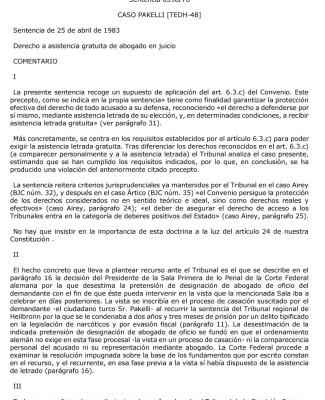 Sentencia TEDH De 25 De Abril De 1983 (Caso Pakelli)