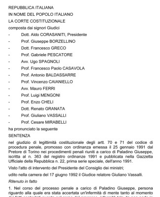 Sentenza Corte Costituzionale 340_92 De 17 De Julio (1992)