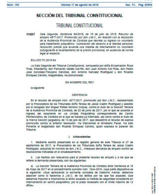 Sentencia Del Tribunal Constitucional 84 2018