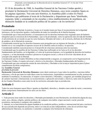 Declaración Universal De Los Derechos Humanos 1948